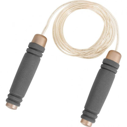 Springseil Speed Rope Grau/Goldfarben 300 cm - Gorilla Sports DE