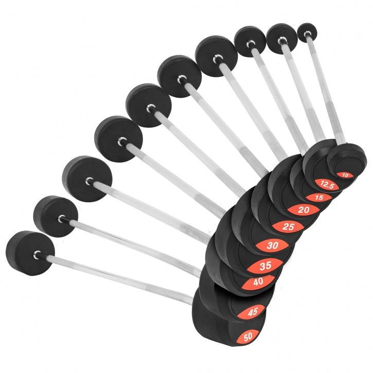 Barbells Gummi 10 - 50 kg - Gorilla Sports DE