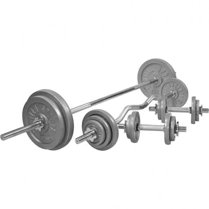 Hantelset Gusseisen 108 kg - Gorilla Sports DE