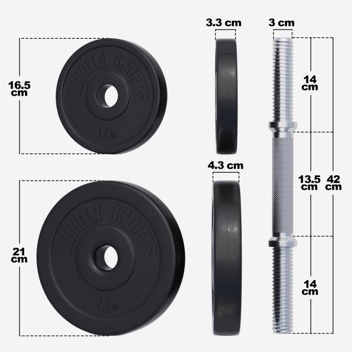 Kurzhantelset Kunststoff 30 kg