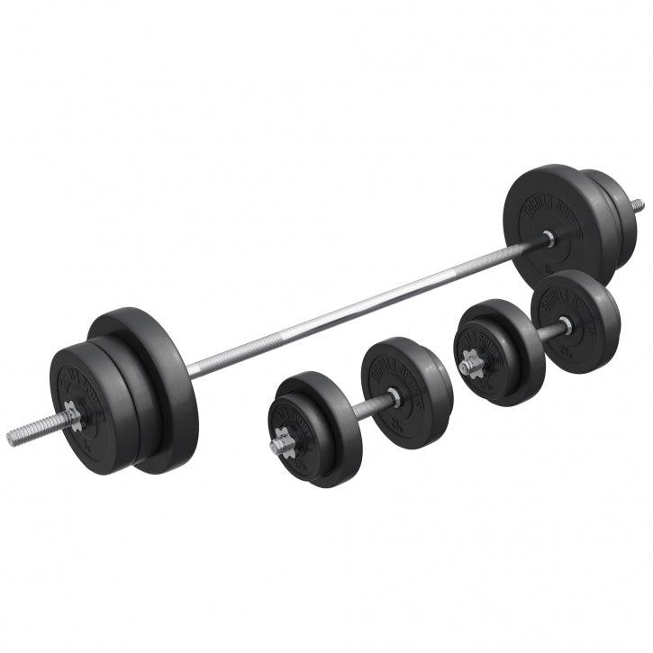 Langhantelset Kunststoff 70 kg - Gorilla Sports DE