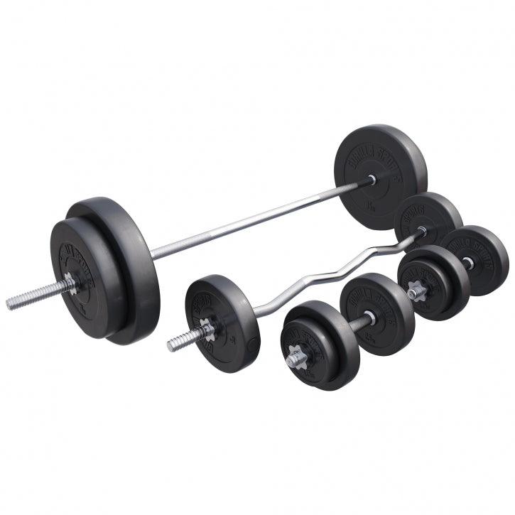 Hantelset Kunststoff 100 kg - Gorilla Sports DE