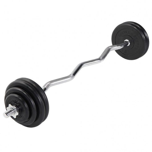 SZ-Curlset Gummi 35 kg - Gorilla Sports DE