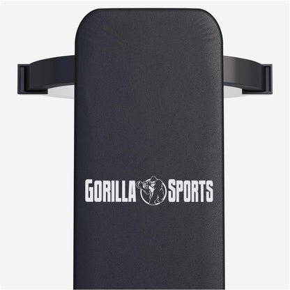 Flachbank Massiv Schwarz - Gorilla Sports DE