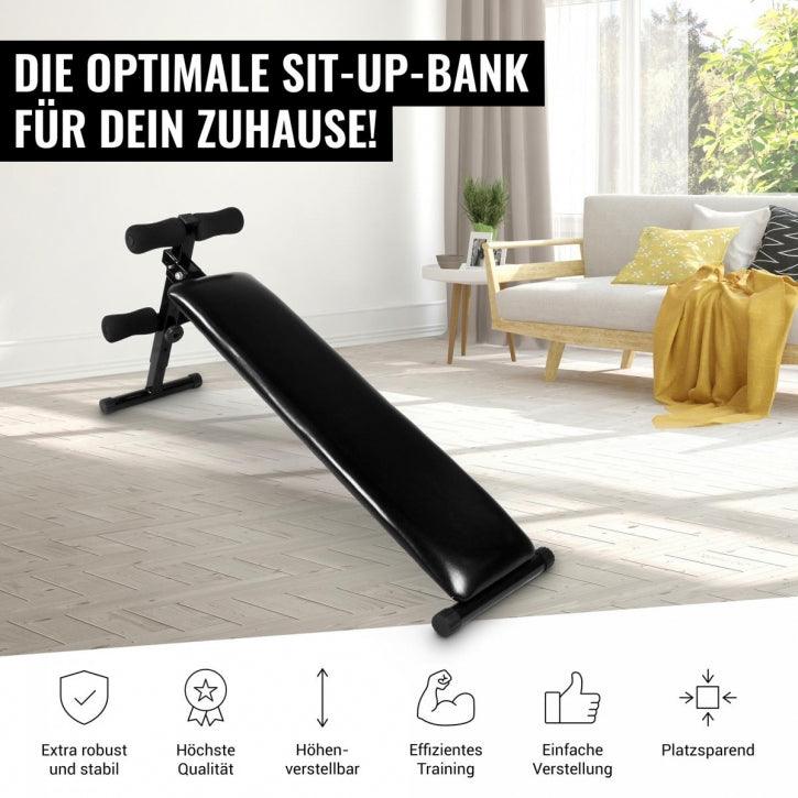 Sit Up Bank Schwarz - Gorilla Sports DE