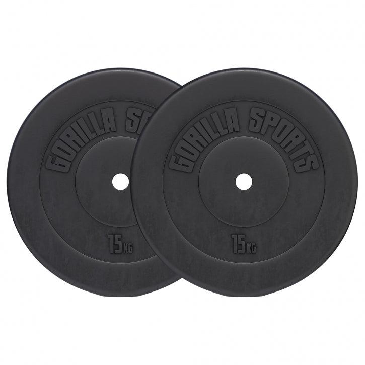 Hantelscheibe Kunststoff 1,25-15 KG - Gorilla Sports DE