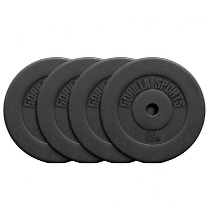 Hantelscheibe Kunststoff 1,25-15 KG - Gorilla Sports DE