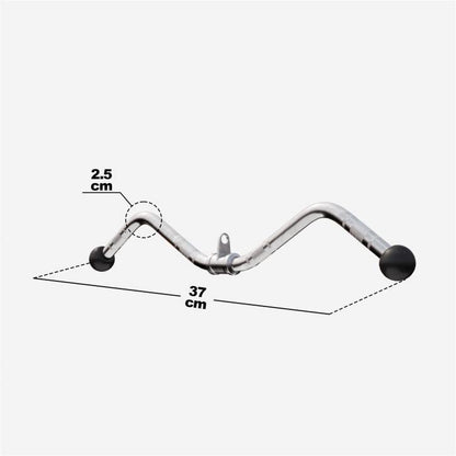 SZ-Curl-Griff inklusive Curl-Drehgelenk aus Chrom - Gorilla Sports DE