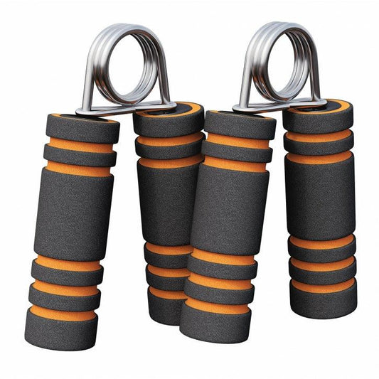 Fingerhantel Schwarz/Orange mit Schaumstoff - Gorilla Sports DE