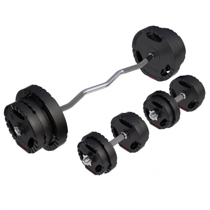 SZ-Curlset Kunststoff Gripper 70 kg - Gorilla Sports DE