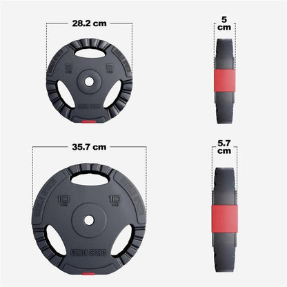 Hantelscheibe Kunststoff Gripper 1,25-15 KG - Gorilla Sports DE