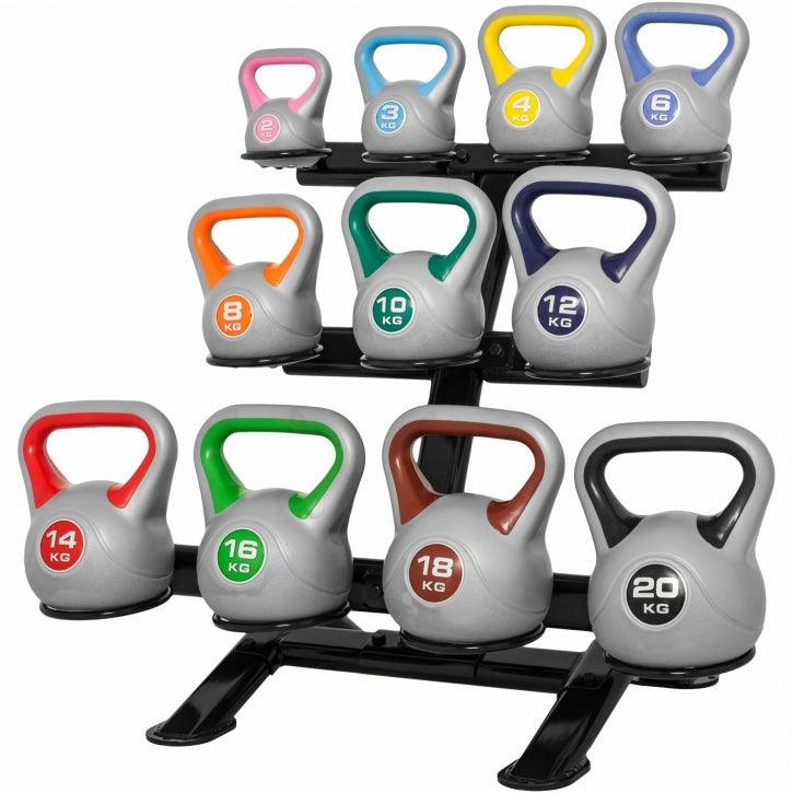 Kettlebell-Ablage in Schwarz - Gorilla Sports DE