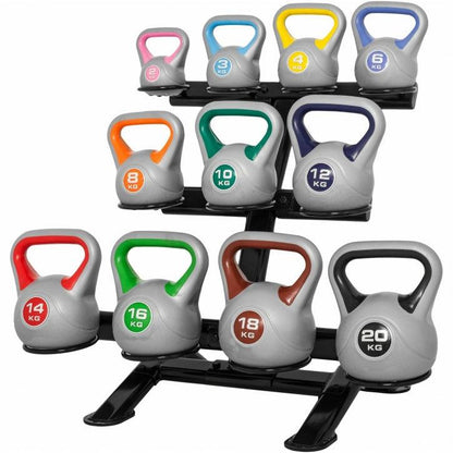 Kettlebell-Ablage in Schwarz - Gorilla Sports DE