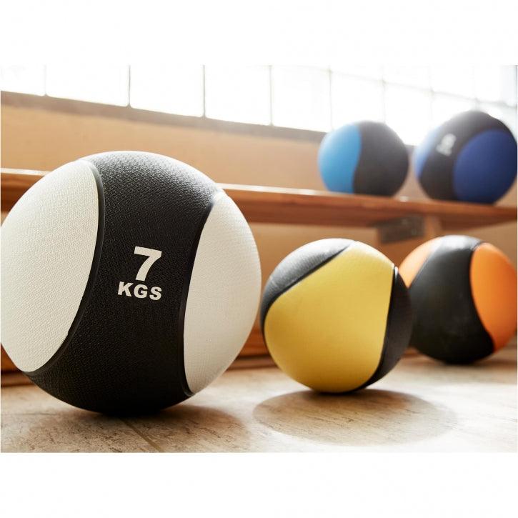 Medizinball aus Gummi 1 - 10 kg - Gorilla Sports DE