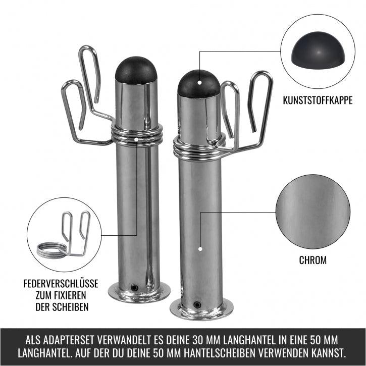 Adapter Chrom 50 mm für 30 mm - Gorilla Sports DE