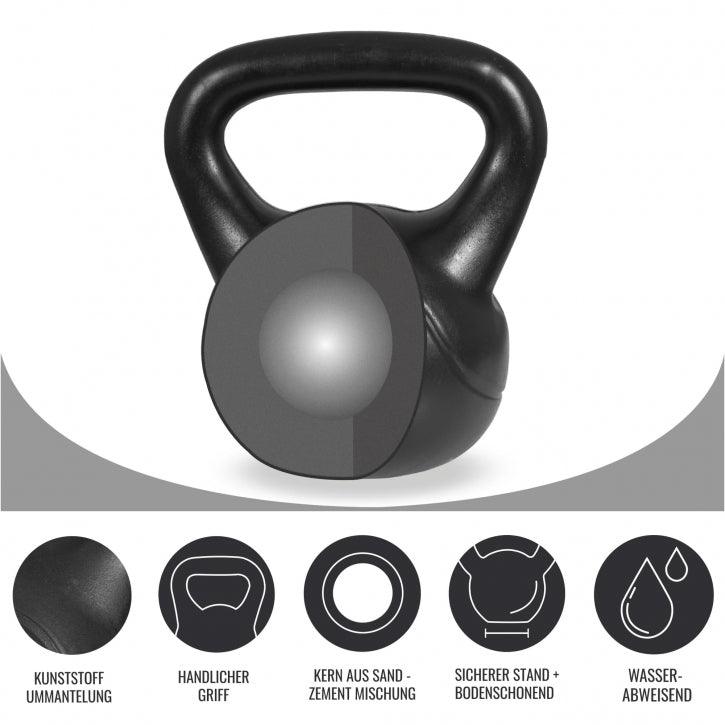 Kettlebell aus Kunststoff 2-20 KG - Gorilla Sports DE