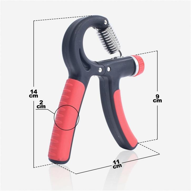 Fingerhantel verstellbar Schwarz/Rot - Gorilla Sports DE