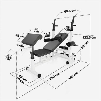 Kraftstation Universal inkl. Kunststoff Set - Gorilla Sports DE