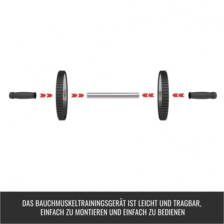 Ab Roller Schwarz - Gorilla Sports DE