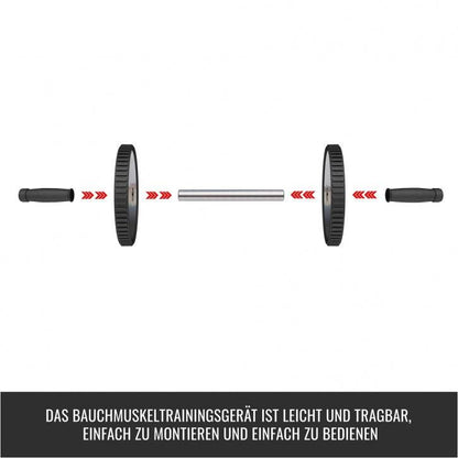 Ab Roller Schwarz - Gorilla Sports DE