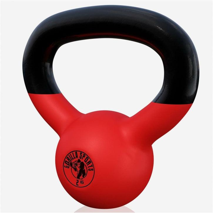 Kettlebell Guss mit Vinylbeschichtung 2 kg - 32 kg - Gorilla Sports DE