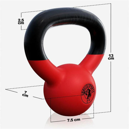 Kettlebell Guss mit Vinylbeschichtung 2 kg - 32 kg - Gorilla Sports DE