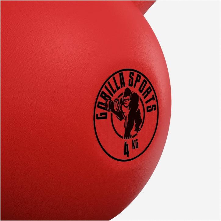 Kettlebell Guss mit Vinylbeschichtung 2 kg - 32 kg - Gorilla Sports DE