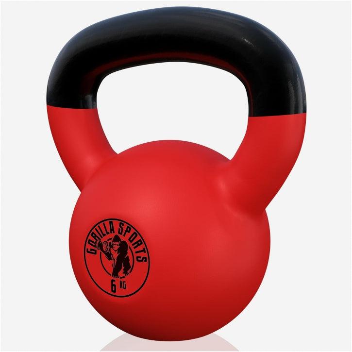 Kettlebell Guss mit Vinylbeschichtung 2 kg - 32 kg - Gorilla Sports DE