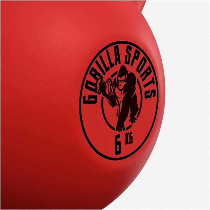 Kettlebell Guss mit Vinylbeschichtung 2 kg - 32 kg - Gorilla Sports DE