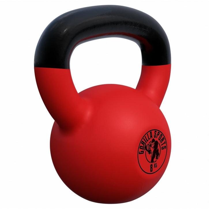 Kettlebell Guss mit Vinylbeschichtung 2 kg - 32 kg - Gorilla Sports DE