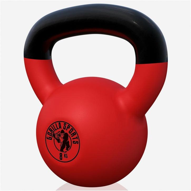 Kettlebell Guss mit Vinylbeschichtung 2 kg - 32 kg - Gorilla Sports DE