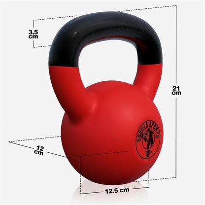 Kettlebell Guss mit Vinylbeschichtung 2 kg - 32 kg - Gorilla Sports DE