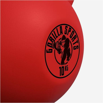 Kettlebell Guss mit Vinylbeschichtung 2 kg - 32 kg - Gorilla Sports DE