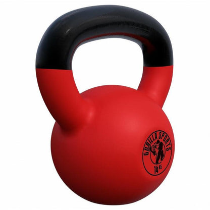 Kettlebell Guss mit Vinylbeschichtung 2 kg - 32 kg - Gorilla Sports DE