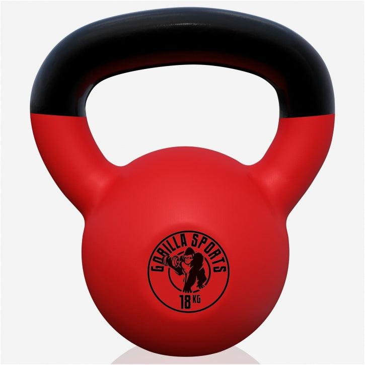 Kettlebell Guss mit Vinylbeschichtung 2 kg - 32 kg - Gorilla Sports DE