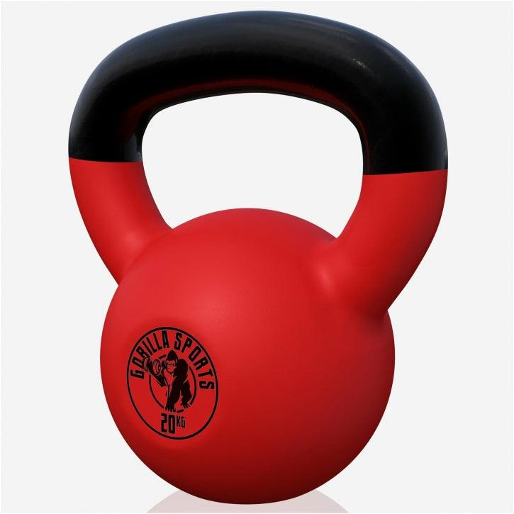 Kettlebell Guss mit Vinylbeschichtung 2 kg - 32 kg - Gorilla Sports DE