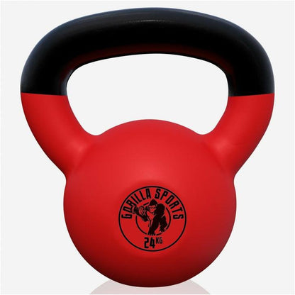 Kettlebell Guss mit Vinylbeschichtung 2 kg - 32 kg - Gorilla Sports DE