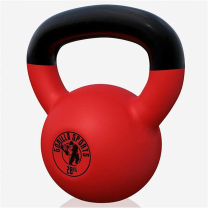 Kettlebell Guss mit Vinylbeschichtung 2 kg - 32 kg - Gorilla Sports DE