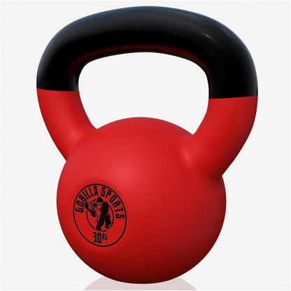 Kettlebell Guss mit Vinylbeschichtung 2 kg - 32 kg - Gorilla Sports DE