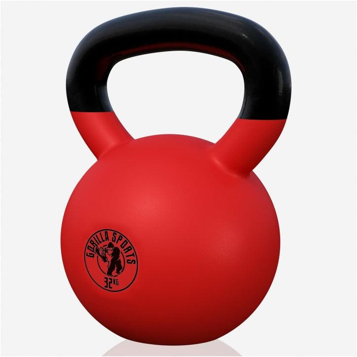 Kettlebell Guss mit Vinylbeschichtung 2 kg - 32 kg - Gorilla Sports DE