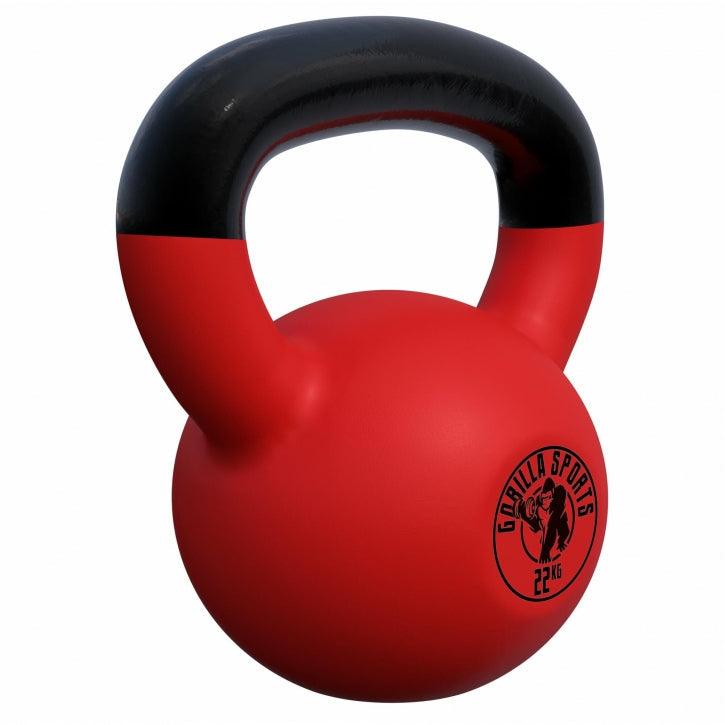 Kettlebell Guss mit Vinylbeschichtung 2 kg - 32 kg - Gorilla Sports DE