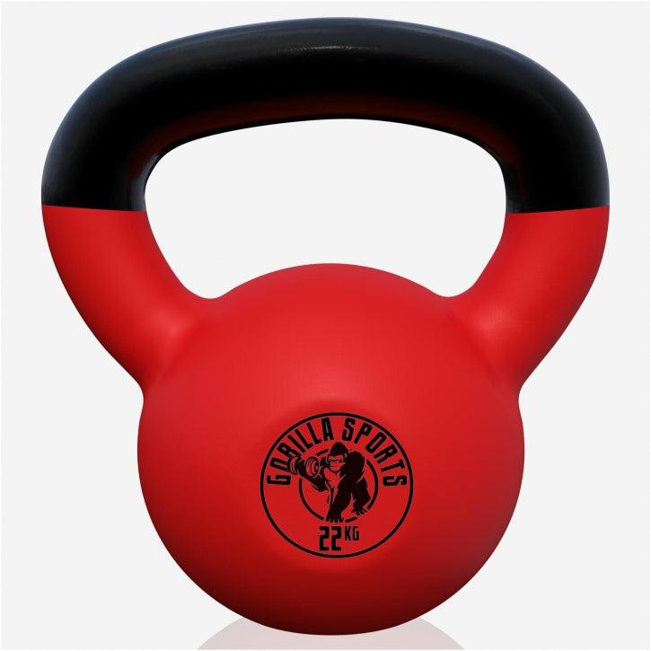 Kettlebell Guss mit Vinylbeschichtung 2 kg - 32 kg - Gorilla Sports DE