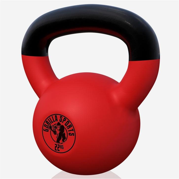 Kettlebell Guss mit Vinylbeschichtung 2 kg - 32 kg - Gorilla Sports DE