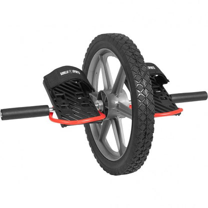 Ab Wheel Schwarz/Silber/Rot - Gorilla Sports DE