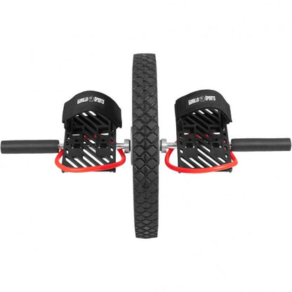 Ab Wheel Schwarz/Silber/Rot - Gorilla Sports DE