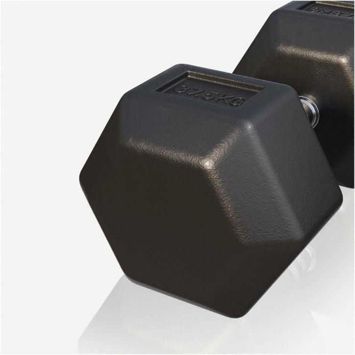 Hexagon Kurzhantel Gummi 2-50 kg - Gorilla Sports DE