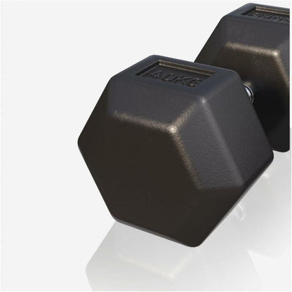 Hexagon Kurzhantel Gummi 2-50 kg - Gorilla Sports DE