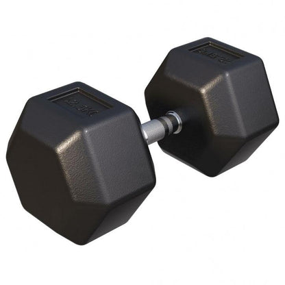 Hexagon Kurzhantel Gummi 2-50 kg - Gorilla Sports DE