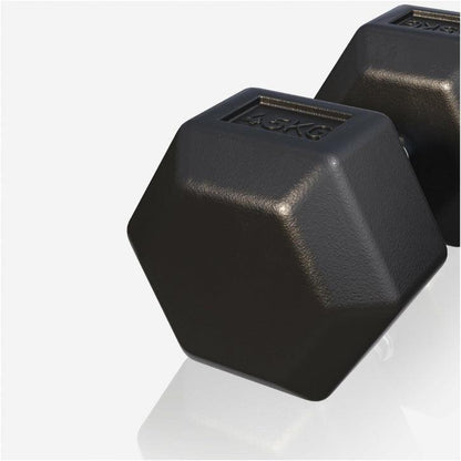 Hexagon Kurzhantel Gummi 2-50 kg - Gorilla Sports DE