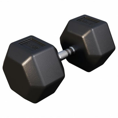 Hexagon Kurzhantel Gummi 2-50 kg - Gorilla Sports DE